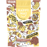 Happy Way Vegan Protein Powder Choc Banana 500g — front pack image (UHP)