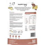 Happy Way Vegan Protein Powder Choc Banana 500g — back pack image (UHP)