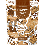 Happy Way Whey Protein Powder Tiramisu 500g — front pack image (UHP)