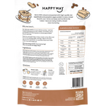 Happy Way Vegan Protein Powder Tiramisu 500g — back pack image (UHP)