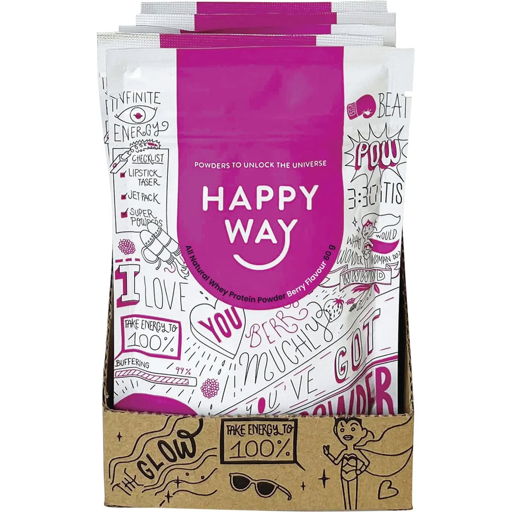 Happy Way Whey Protein Powder Berry