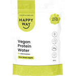 Happy Way Vegan Protein Water Sour Green Apple 420g — front pack image (UHP)
