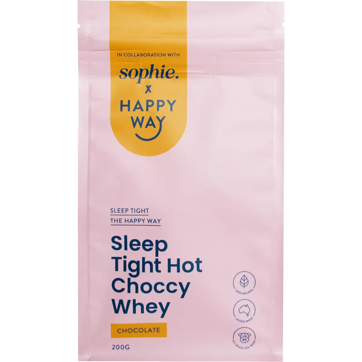 Happy Way Sophie's Sleep Tight Hot Choccy 200g — front pack image (UHP)