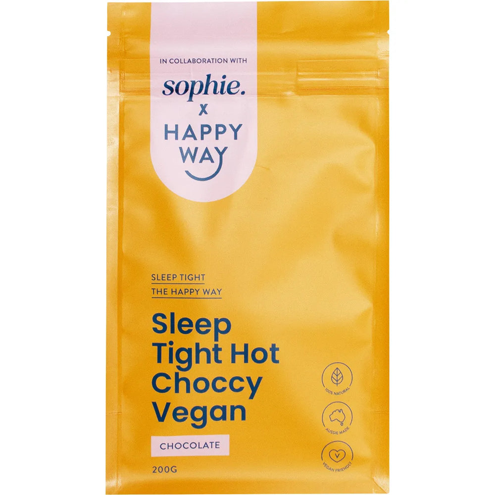 (CLEARANCE BB 16/12/24) Happy Way Sophie's Sleep Tight Hot Choccy Vegan 200g