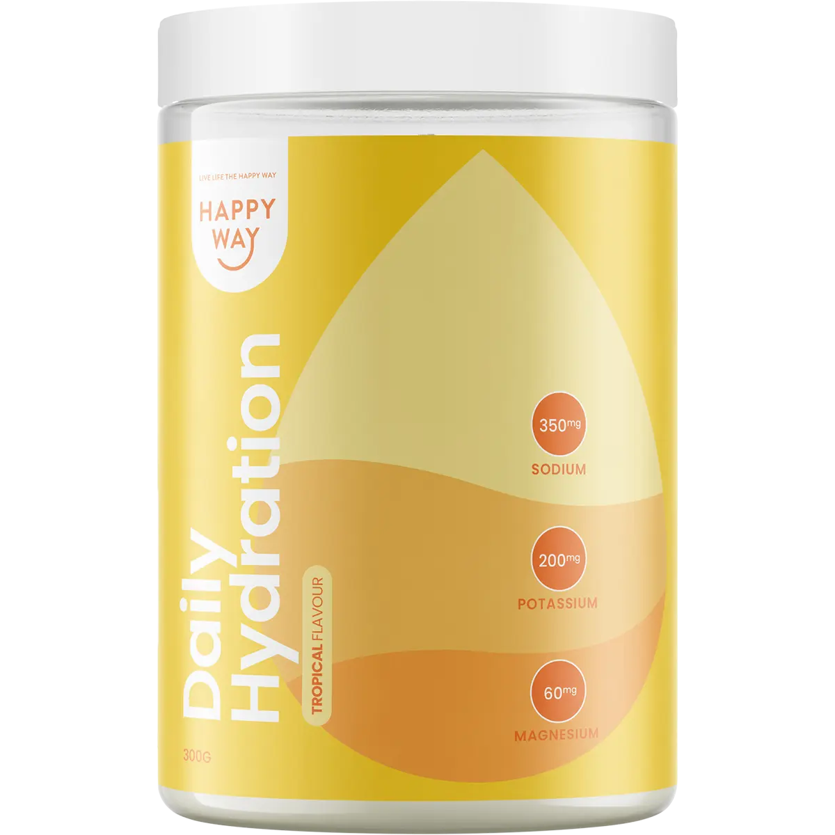 Happy Way Daily Hydration Tropical 300g — front pack image (UHP)