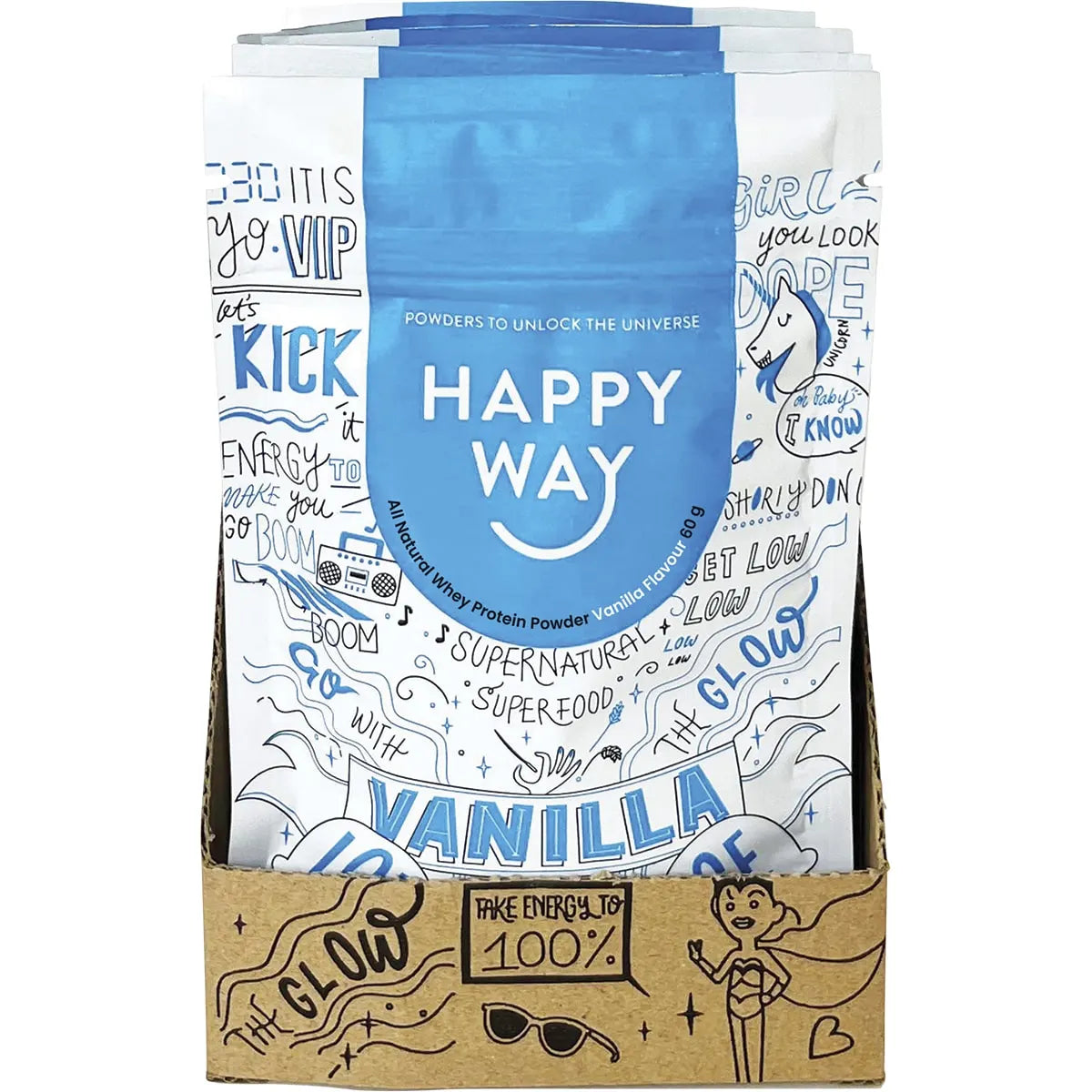 Happy Way Whey Protein Powder Vanilla