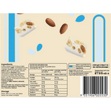 Happy Way Whey Protein Bar Vanilla Nougat 10x60g — back of pack and product information