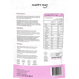 Happy Way Collagen Hot Choccy 360g — back pack image (UHP)