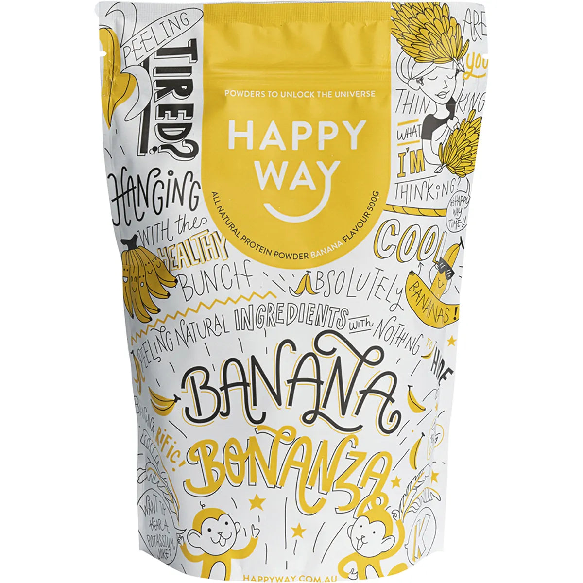 Happy Way Whey Protein Powder Banana