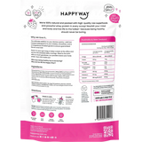 Happy Way Whey Protein Powder Berry 500g — back pack image (UHP)
