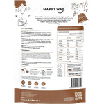Happy Way Whey Protein Powder Coffee — back pack image (UHP)