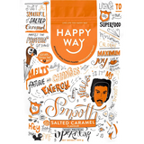 Happy Way Whey Protein Powder Salted Caramel 500g — front pack image (UHP)