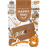 Happy Way Whey Protein Powder Caramel Biscuit 500g — front pack image (UHP)