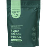 Happy Way Super Greens Powder Tropical 200g — front pack image (UHP)