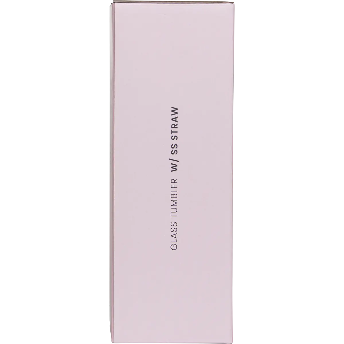 Happy Way Glass Tumbler With Stainless Steel Straw 580ml — side pack image (UHP)