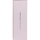 Happy Way Glass Tumbler With Stainless Steel Straw 580ml — side pack image (UHP)