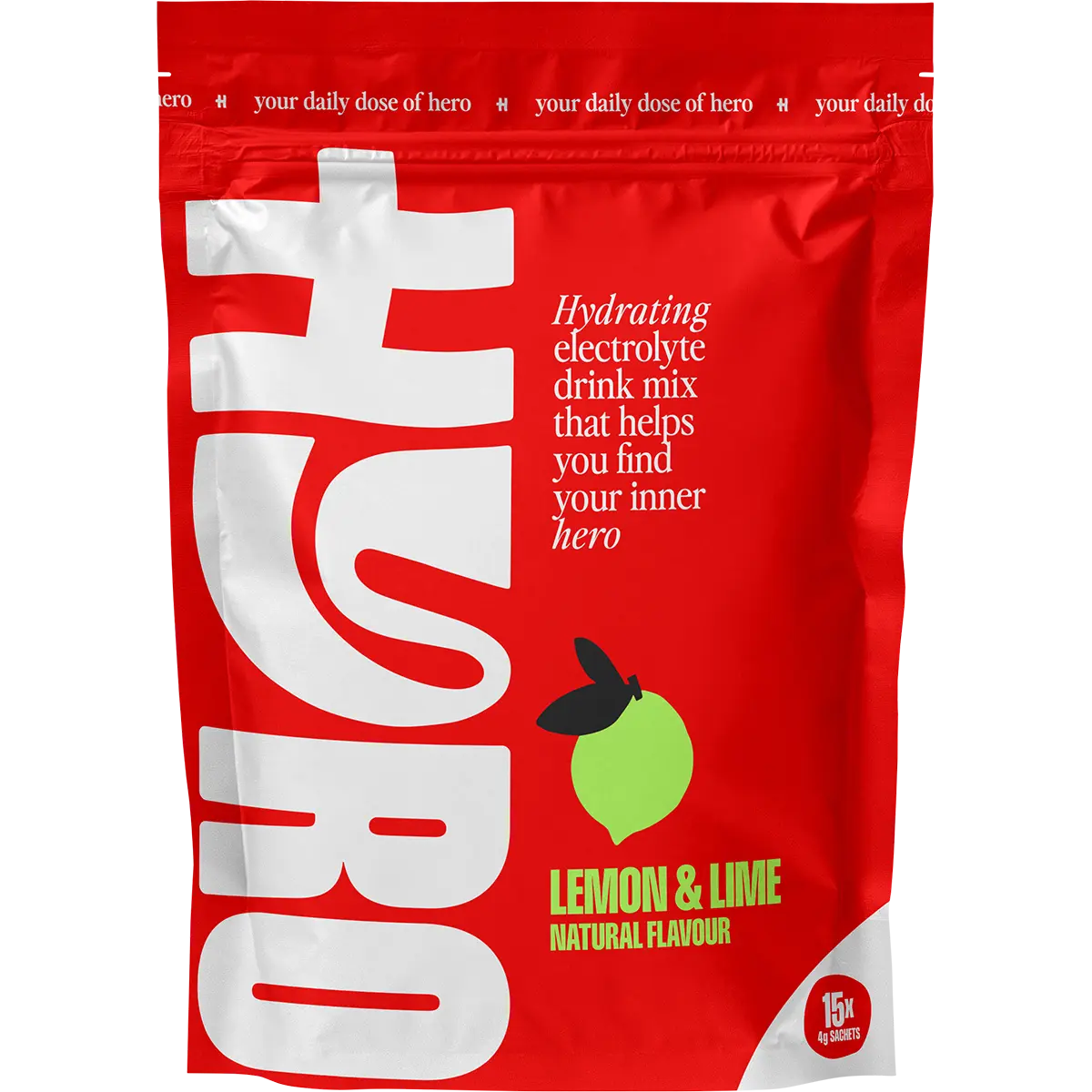 Hyro Electrolyte Electrolyte Sachets Lemon Lime Hasta 15x4g — official UHP product image 2