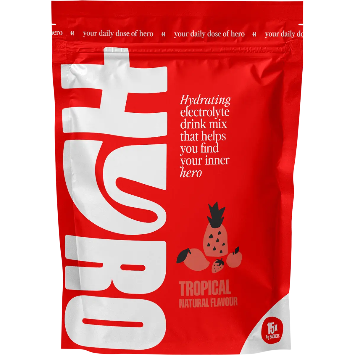 Hyro Electrolyte Sachets Tropical Hasta 15x4g