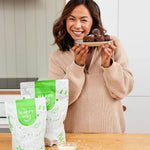 Happy Way Chocolate Vegan Protein Powder lifestyle image