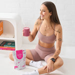 Happy Way Berry Whey Protein Powder lifestyle image