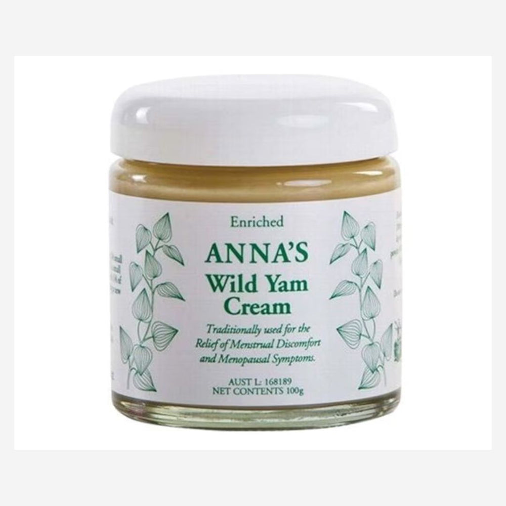 Anna's Wild Yam Cream (Her) Menstrual & Menopausal Symptoms 100g