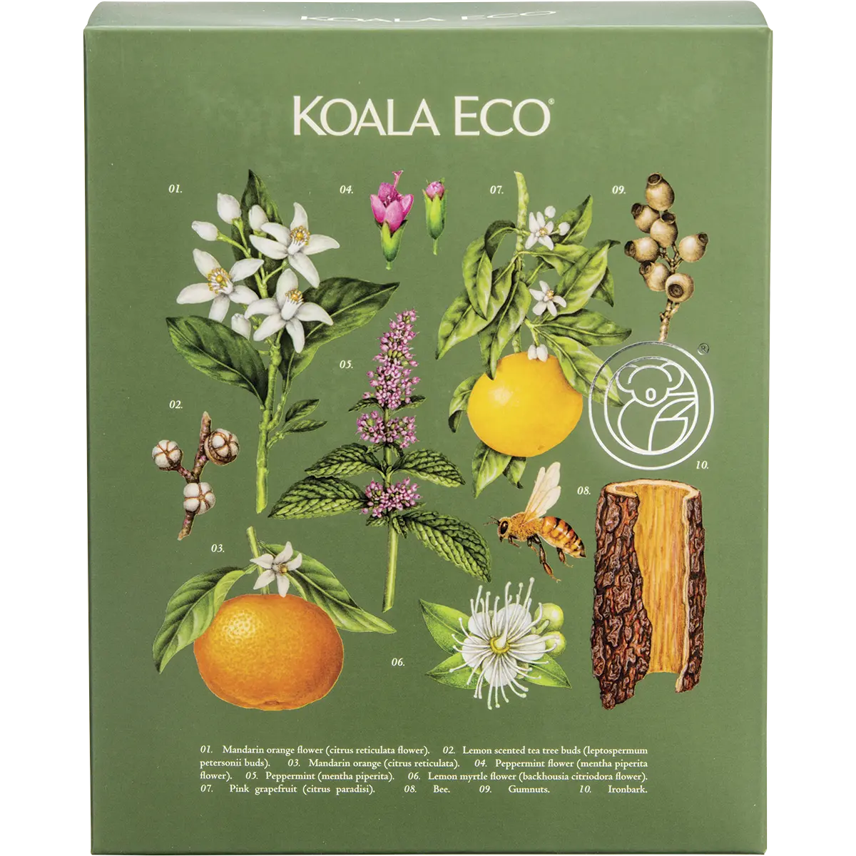 Koala Eco Hand Wash & Body Lotion Gift Pack Lemon Scented, Eucalyptus & Rosemary 2x500ml — official UHP product image 3