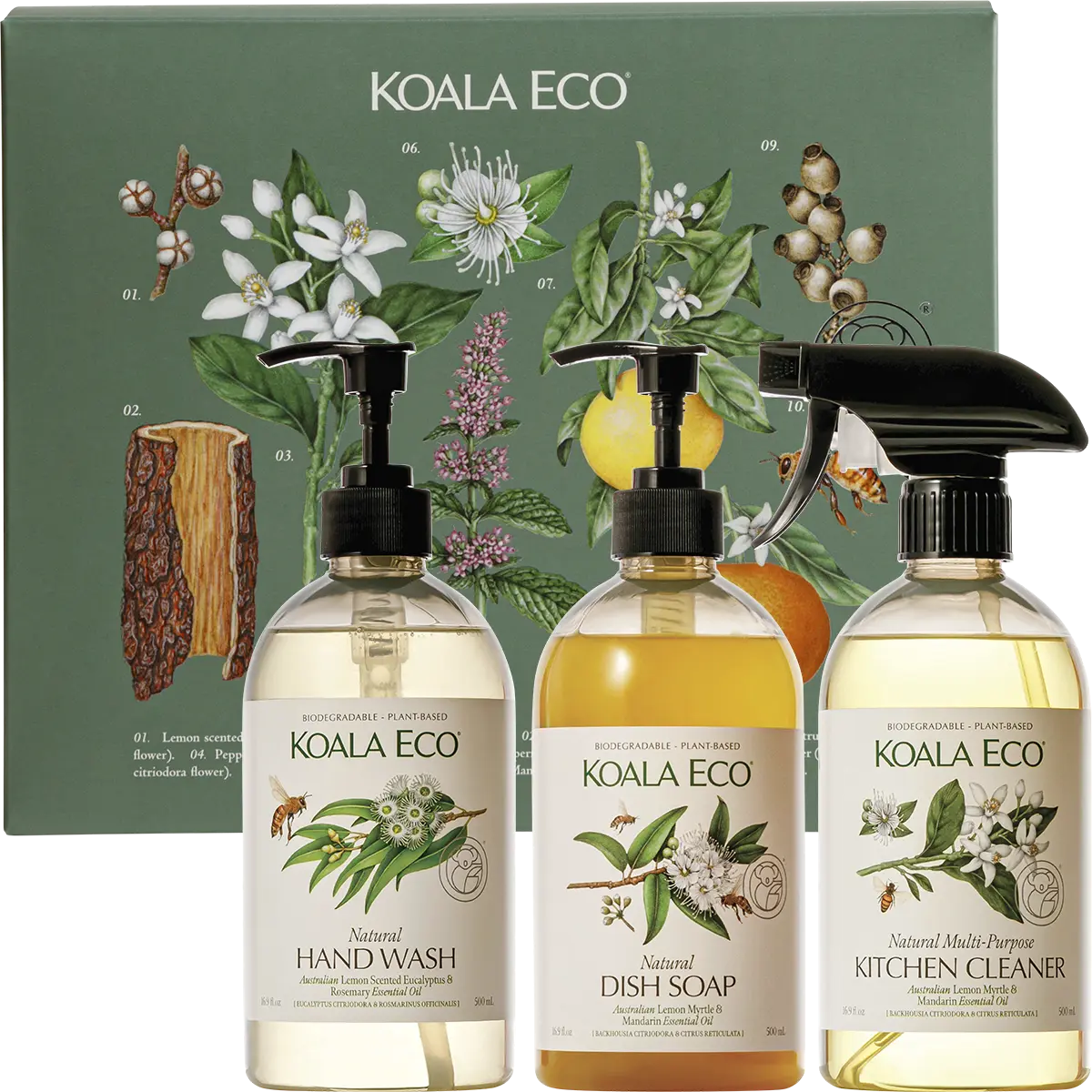 Koala Eco Gift Pack - Hand Wash, Laundry Wash & Dish Soap 3pk — front pack image (UHP)