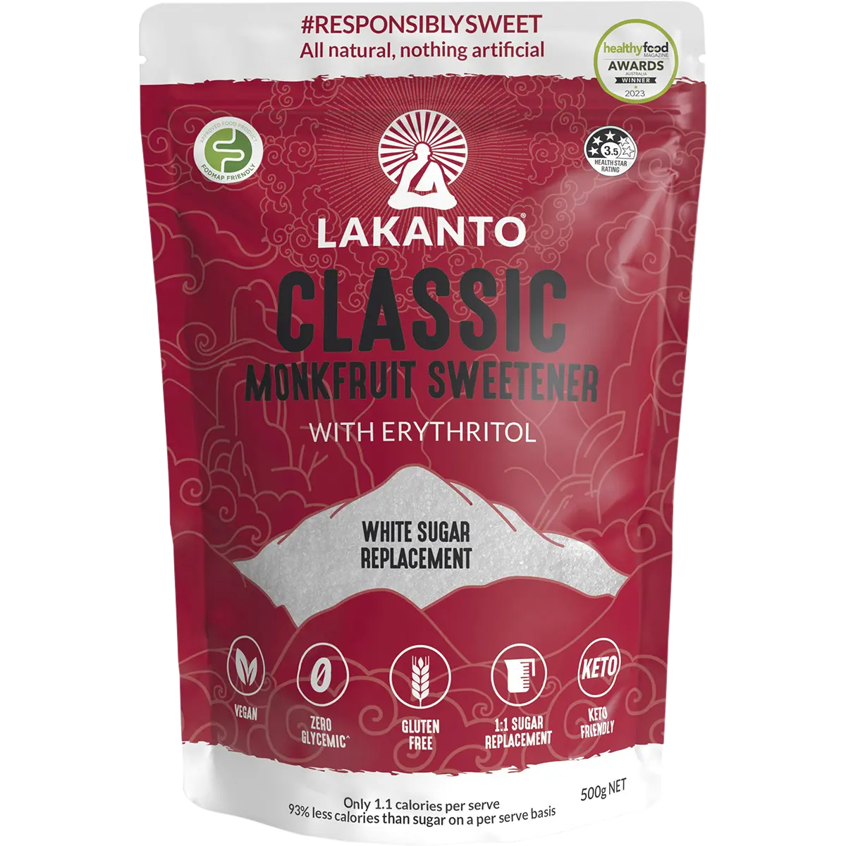 Lakanto Classic Monkfruit 1:1 White Sugar Substitute — official UHP product image 3