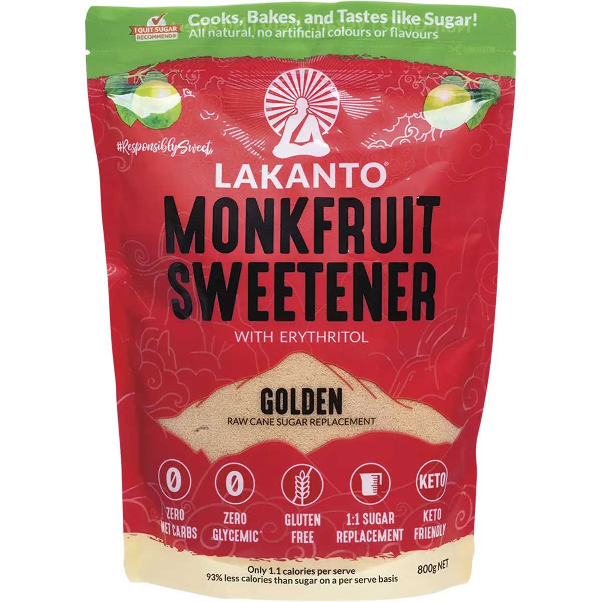 Lakanto Golden Monkfruit 1:1 Raw Sugar Substitute — official UHP product image 3