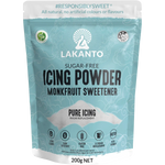 Lakanto Icing Powder Classic Monkfruit Sweetener - Pure Icing Sugar Substitute 200g — front pack image (UHP)