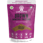 Lakanto Brown Monkfruit Sweetener 1:1 Brown Sugar Substitute — front pack image (UHP)