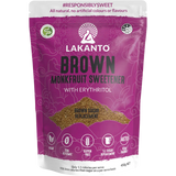 Lakanto Brown Monkfruit Sweetener 1:1 Brown Sugar Substitute — front pack image (UHP)