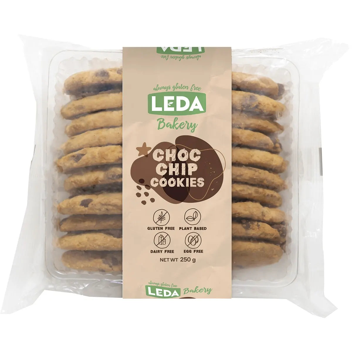 Leda Choc Chip Cookies Bakery Range 6 x 250g