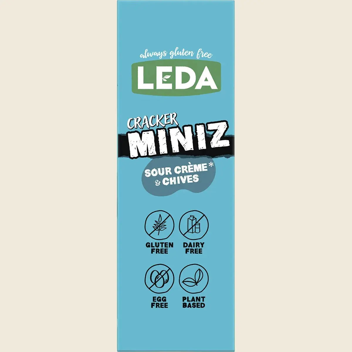 (BBD - 28/07/2026) Leda Cracker Miniz  Sour Crème & Chives 150g Leda
