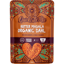Love My Earth Quick Stix Mix Organic Dahl Butter Masala 200g — front pack image (UHP)