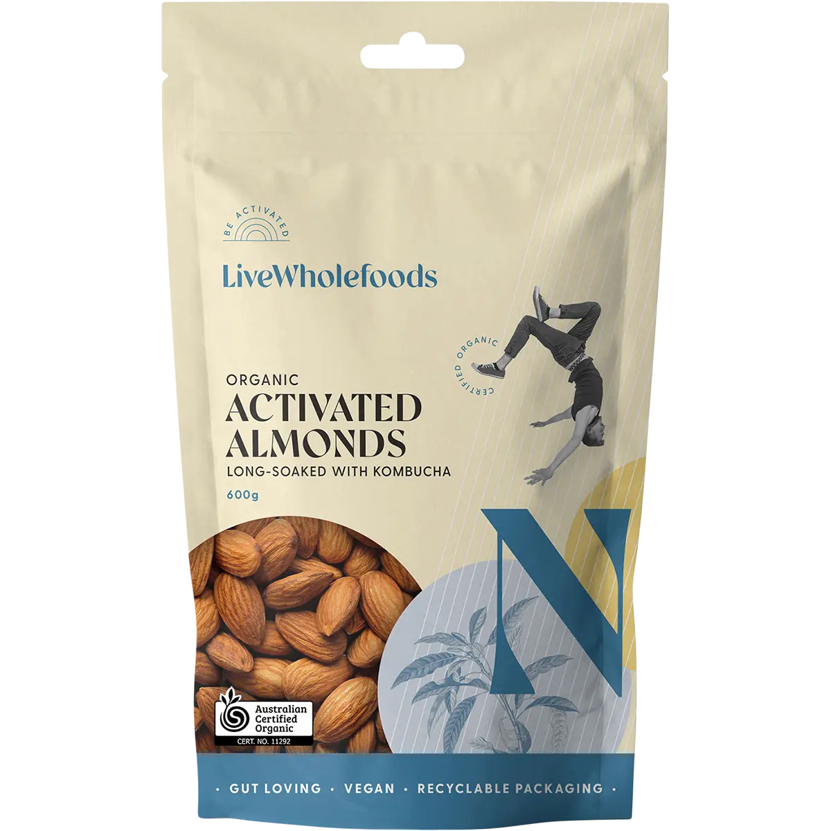 Live Wholefoods Organic Activated Almonds — official UHP product image 3