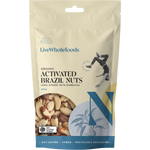 Live Wholefoods Organic Activated Brazils — front pack image (UHP)
