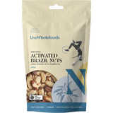 Live Wholefoods Organic Activated Brazils — front pack image (UHP)