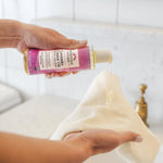 Heritage Store Lavender Castor Oil 237ml — official in-use castor pack lifestyle image