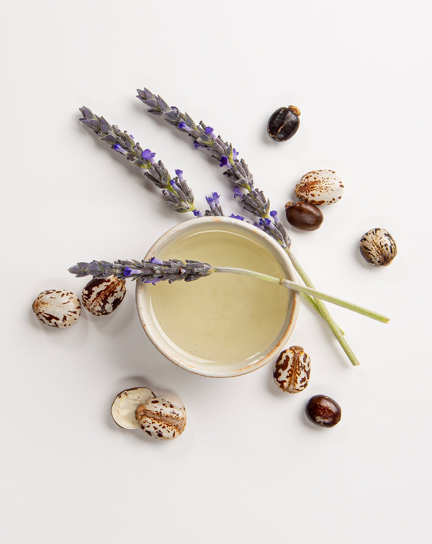 Heritage Store Lavender Castor Oil 237ml — official styled lavender lifestyle image