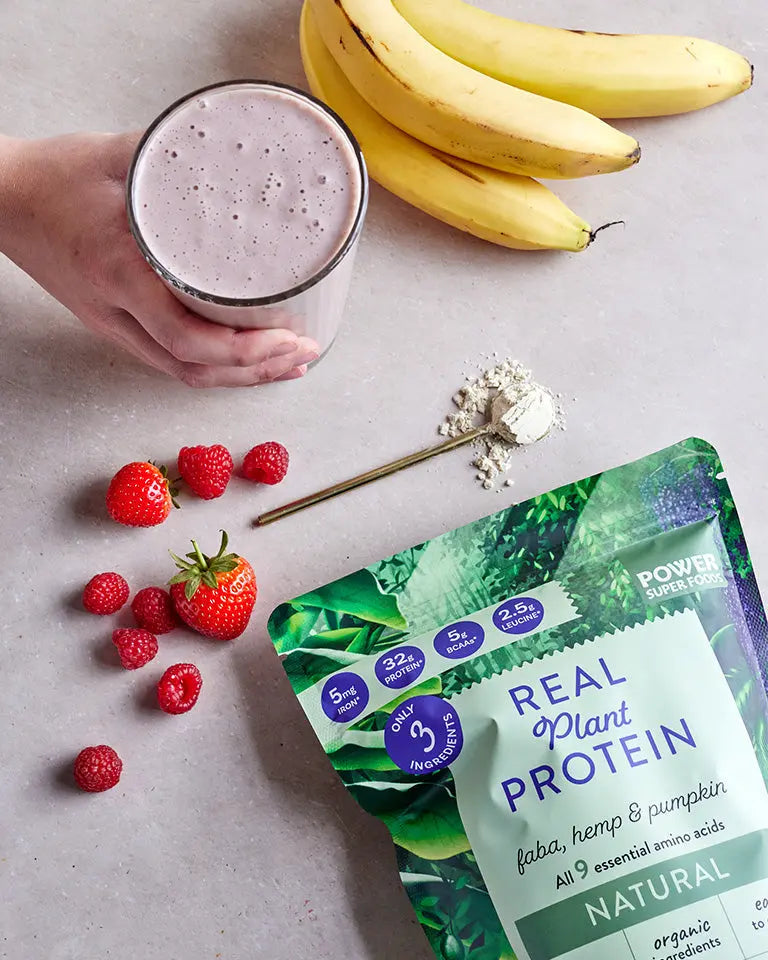 Power Super Foods Real Plant Protein - Natural 400gm — official Power Super Foods image