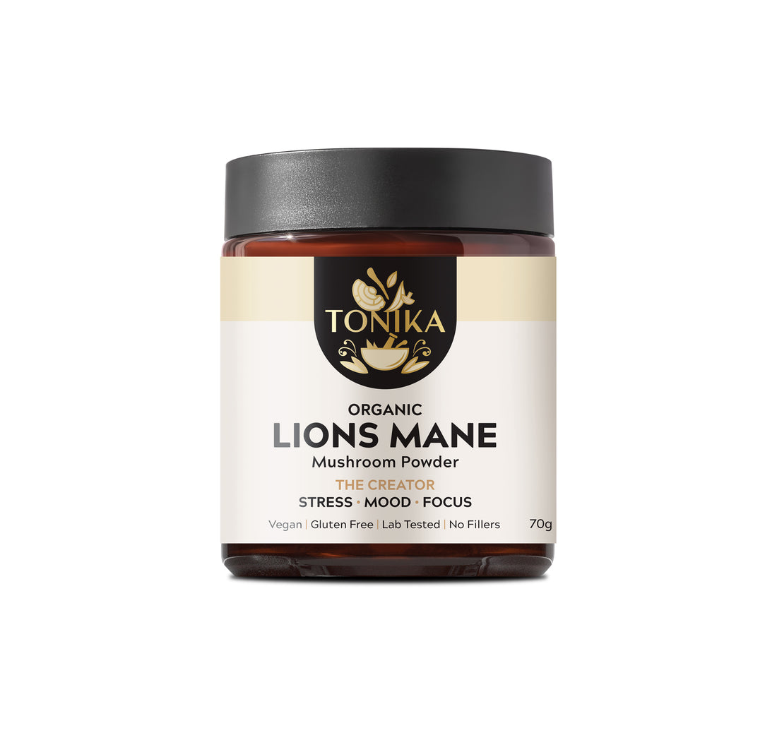 Tonika 100% Organic Mushroom Powder Lion's Mane (The Creator) 70g