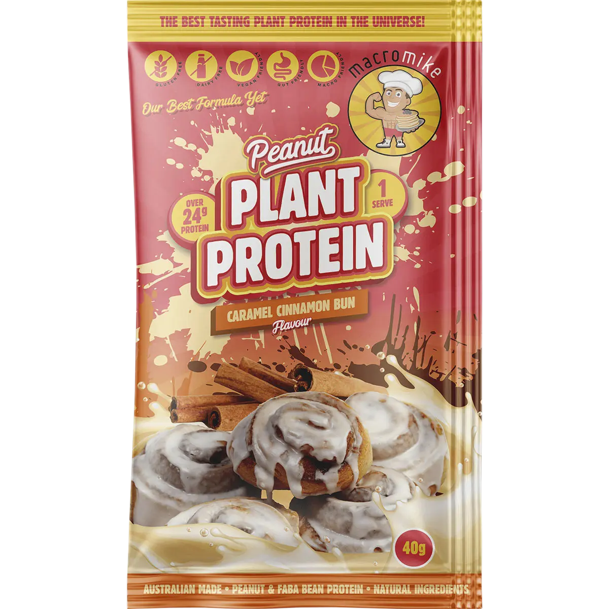 Macro Mike Peanut Plant Protein Sample Pack 8x40g — official UHP product image 4