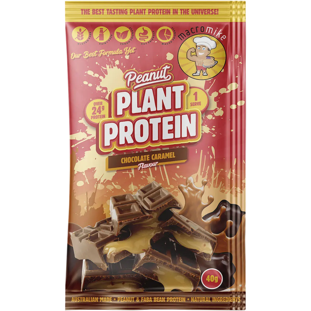 Macro Mike Peanut Plant Protein Sample Pack 8x40g — official UHP product image 3