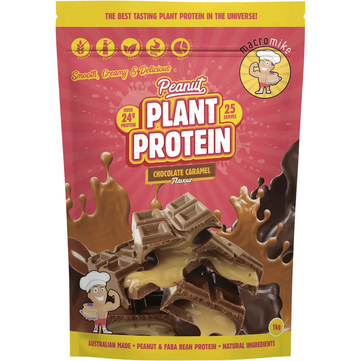 Macro Mike Peanut Plant Protein Chocolate Caramel — official UHP product image 2