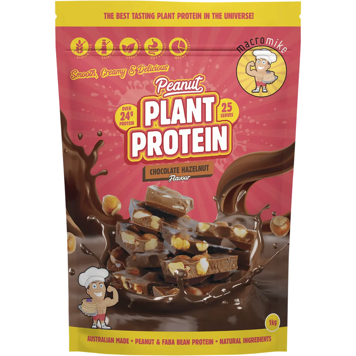 Macro Mike Peanut Plant Protein Chocolate Hazelnut — official UHP product image 2