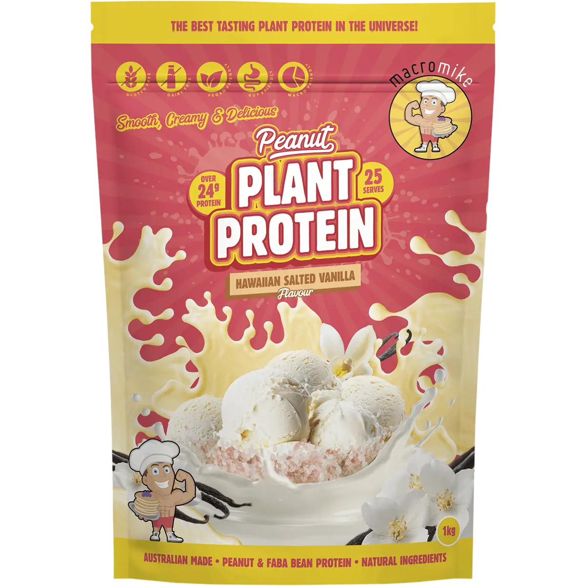 Macro Mike Peanut Plant Protein Hawaiian Salted Vanilla — official UHP product image 2