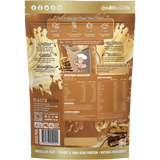 Macro Mike Peanut Plant Protein Peanut Butter Brittle 520g — back pack image (UHP)