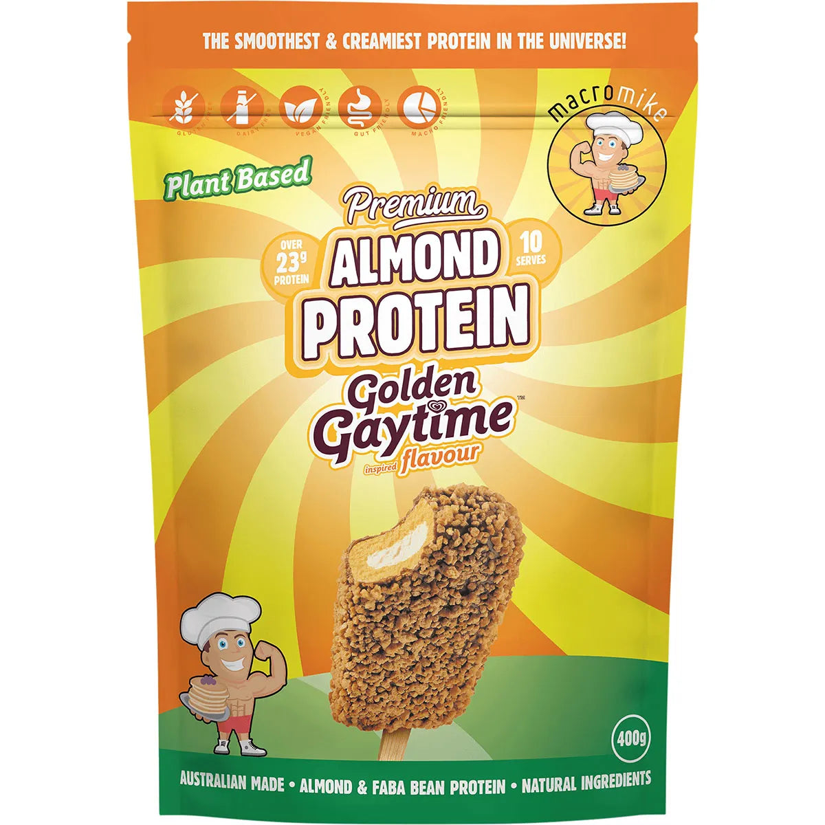 Macro Mike x Golden Gaytime Almond Protein