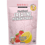 Macro Mike Plant Based Creatine Monohydrate Strawberry Lemonade 250g — front pack image (UHP)